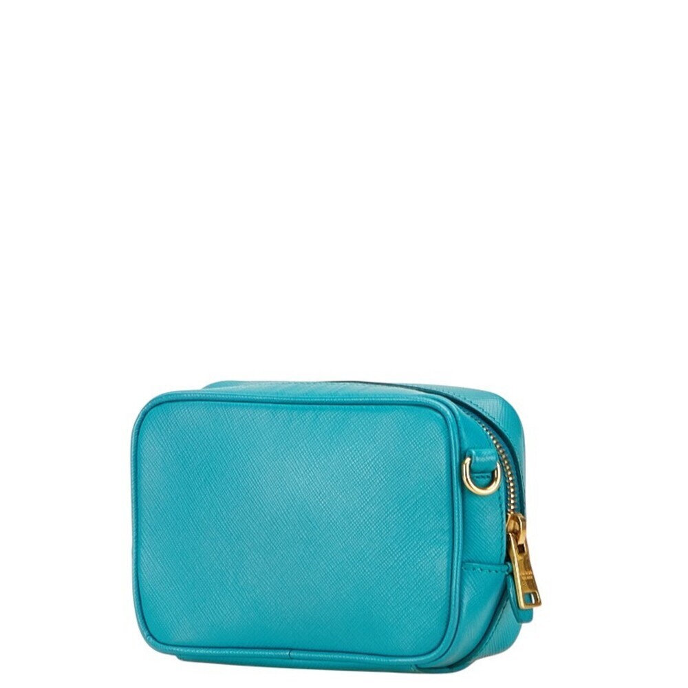 PRADA Blue Leather Shoulder Bag - Picture 2 of 13